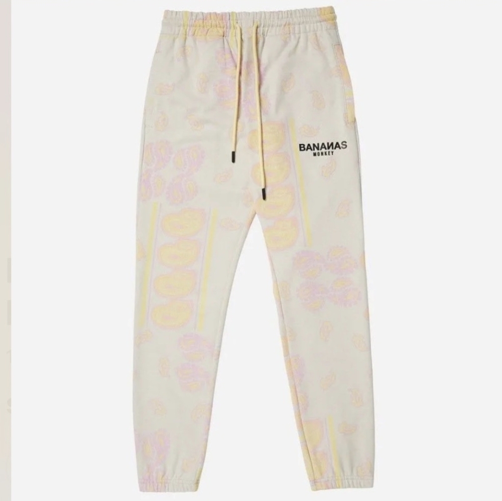 Bananas Monkey Bone Paisley Sweat pants